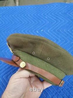 WW2 US Army Air Corps Luxenberg Officers Crusher Cap Sz. 7 1/4