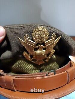 WW2 US Army Air Corps Pilot Named Officers Crusher Cap & Tunic Dated 1942 F/S