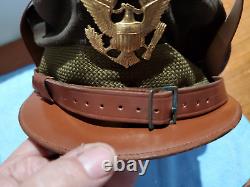 WW2 US Army Air Corps Pilot Named Officers Crusher Cap & Tunic Dated 1942 F/S