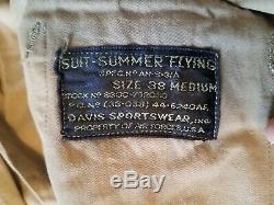 WW2 US Army Air Corps Summer Flying Suit Original Flight sz 38 medium Crew