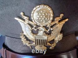 WW2 US Army Air Corps USAAF Officer's Crushers Cap Hat Really Good Condition