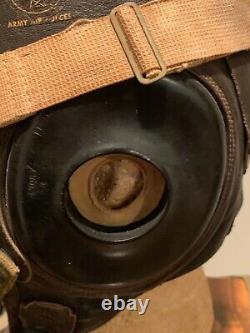 WW2 US Army Air Corps Winter Helmet with AN6530 Goggles