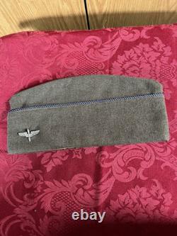 WW2 US Army Air Force AAF Officer Garrison Caps Sterling Silver Wing Pin Hat 7