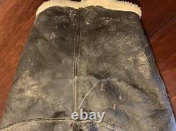 WW2 US Army Air Force Aero Leather 40R Flight Pants Trousers Sheepskin Shearling