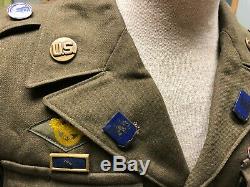 WW2 US Army Air Force Ike Jacket 15th Air Force 301st Bomb Group