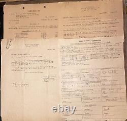 WW2 US Army Air Force Intelligence Officer Paper Ephemera Photo Lot
