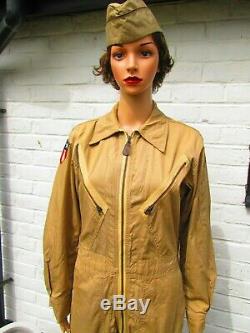 WW2 US Army Air Force K1Lightweight Summer Flying Suit Size Small WASP Nurse