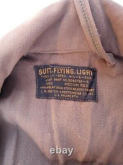 WW2 US Army Air Force L-1 Wool Flight Suit Size Medium Regular MFG L. W. Foster