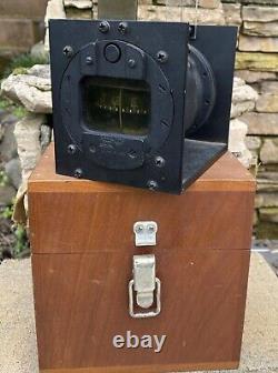 WW2 US Army Air Force Lighted Wet Compass Type B-16 Indicator Gauge Instrument