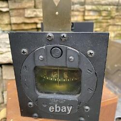 WW2 US Army Air Force Lighted Wet Compass Type B-16 Indicator Gauge Instrument