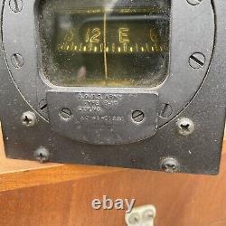 WW2 US Army Air Force Lighted Wet Compass Type B-16 Indicator Gauge Instrument