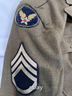 WW2 US Army Air Force Name CBI Uniform Group 89th Aerodrome SQ Researchable