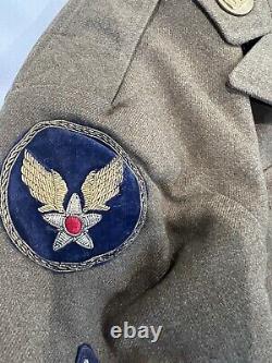 WW2 US Army Air Force Name CBI Uniform Group 89th Aerodrome SQ Researchable