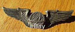 WW2 US Army Air Force Navigator wing pin back Sterling 3 inch USAAF
