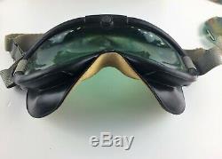 WW2 US Army Air Force Polaroid Flying Goggles B-8 Box with Lenses And Booklet