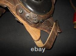 WW2 US Army Air Force TYPE A-11 FLIGHT HELMET & EARHONES SUPERB