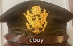 WW2 US Army Air Force USAAF Flighter Officers Crusher Cap Hat
