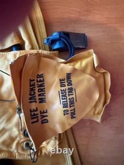 WW2 US Army Air Force USAAF Type B-5 Life Preserver WithDYE PACK /WHISTLE