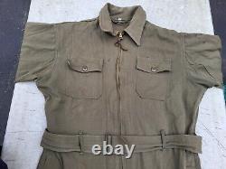 WW2 US Army Air Forces AN-S-31A Wool Summer Flight Suit Size 44M MFG Eaton Auto