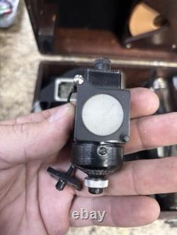 WW2 US Army Air Forces A-10a Aircraft Bubble Sextant w wood case. Mfg by Ansco