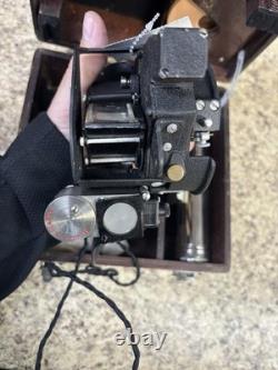 WW2 US Army Air Forces A-10a Aircraft Bubble Sextant w wood case. Mfg by Ansco