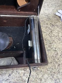 WW2 US Army Air Forces A-10a Aircraft Bubble Sextant w wood case. Mfg by Ansco