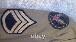 WW2 US Army Air Forces C. B. I. Medical Dress Uniform Jacket & Shirt & Pants USED