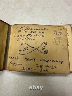 WW2 US Army Air Forces Chanute Field, Illinois Autograph Book