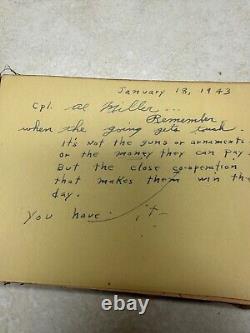 WW2 US Army Air Forces Chanute Field, Illinois Autograph Book