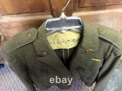 WW2 US Army Air Forces Ike Jacket Sergeant 5th Army Patch Named Uniform WWII BIN