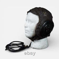 WW2 US Army Air Forces Pilot Leather A-11 Helmet Aviator Cap Fox Chase