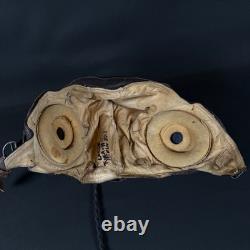 WW2 US Army Air Forces Pilot Leather A-11 Helmet Aviator Cap Fox Chase