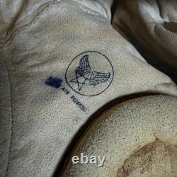 WW2 US Army Air Forces Pilot Leather A-11 Helmet Aviator Cap Fox Chase