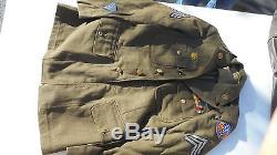 WW2 US Army Air Forces Tunic 20th Air Force Air Crew Wing SGT Size 36R