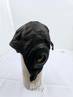 WW2 US Army Air Forces Type A-11 Spec 3189 Leather Flight Cap Helmet Large