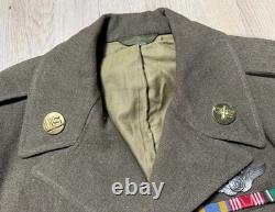 WW2 US Army Eisenhower Ike Jacket Tunic 36S 8th Air Corps with British Made Patch