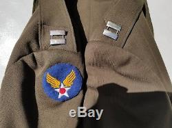WW2 US Army Ike Jacket Pilot Captain Air Corps Size 40R
