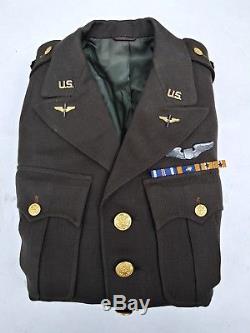 WW2 US Army Officer's Tunic 1st Lt Pilot Air Corps Size 39 Named