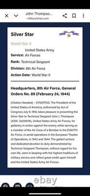 WW2 US Army Rare Eighth Air Force Veteran Grouping