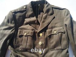 WW2 US Army Tunic 5th Air Corps Approx. Size 38R Dated May/1942 Named