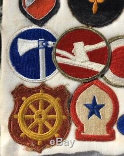 WW2 US Patch Collection Airborne 82nd Army USGI Tigers Air Corps Burma Division
