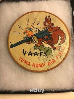 WW2 US Yuma Army Air Field Patch On Leather Mint Beauty Scarce C315