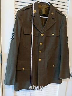 WW2 U. S. Army Air Corps'Class A' Uniform Tap. Staff Sgt. Creat Shape