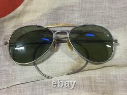 WW2 U. S. Army Air Force Uniform Hat Cap Patch Medal Wings Pilot Aviator Glasses