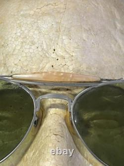 WW2 U. S. Army Air Force Uniform Hat Cap Patch Medal Wings Pilot Aviator Glasses