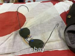 WW2 U. S. Army Air Force Uniform Hat Cap Patch Medal Wings Pilot Aviator Glasses