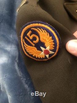 WW2 Us Army Air Force 15th Group Amazing Named Grouping Great Condition