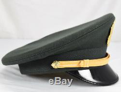 WW2 Vintage US ARMY AIR FORCE 50 Mission CRUSHER HAT Bancroft Green Black 7 1/8