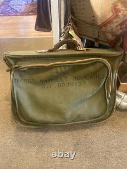 WW2 WWII ARMY AIR FORCE OFFICERS BAG, Personalized m/sgt