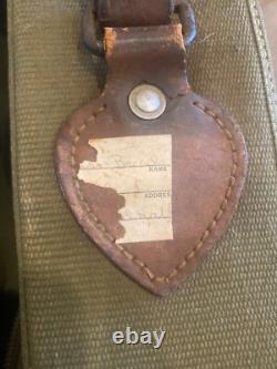 WW2 WWII ARMY AIR FORCE OFFICERS BAG, Personalized m/sgt
